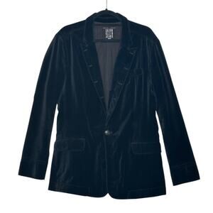 Calvin Klein Jeans black velvet blazer jacket size Medium